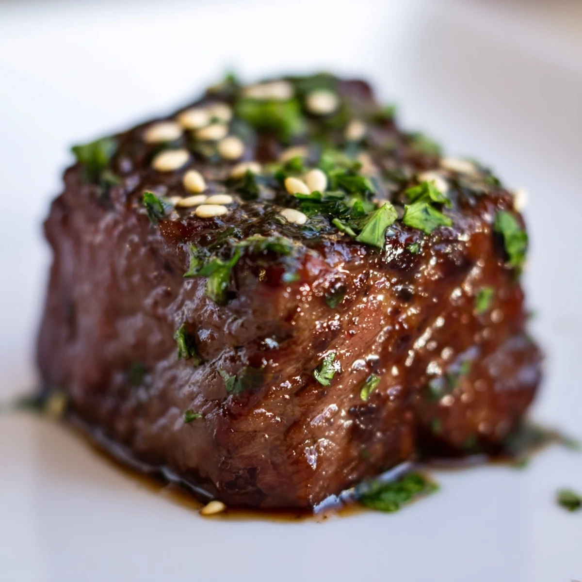 Tender, juicy Beef Treat Bites served warm on a wooden board, perfect as a savory appetizer for game day.