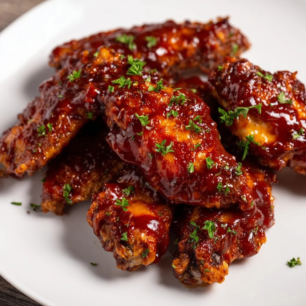 Served hot on a platter, these wings promise a perfect snack for game day.