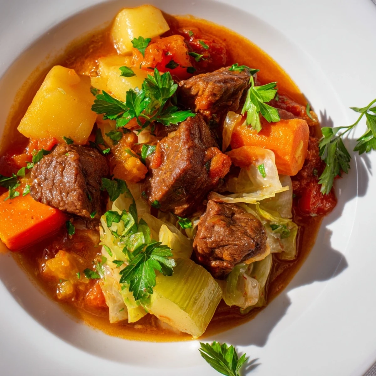 Cabbage Beef Soup Potatoes
