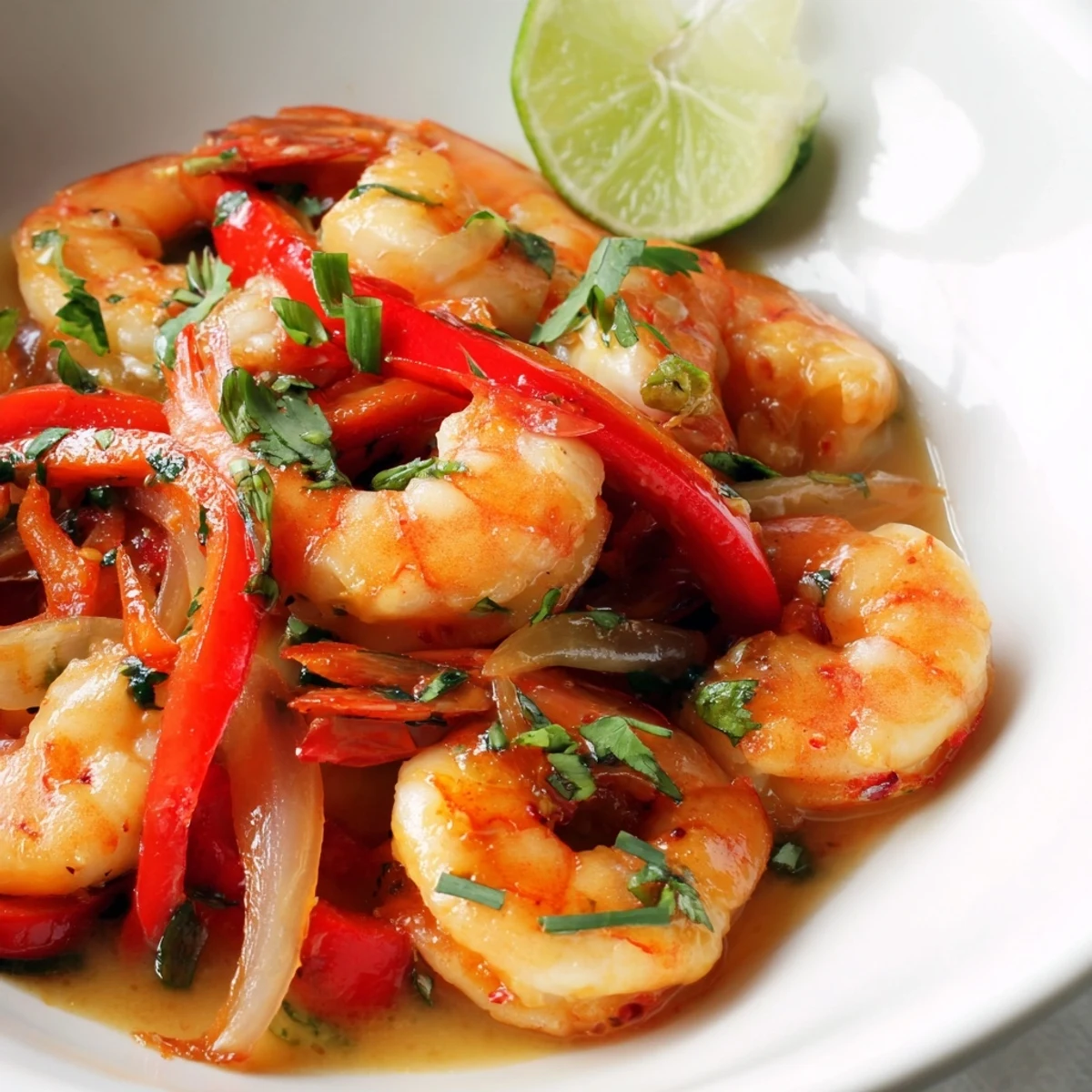 Creamy Coconut Shrimp Buffet Style served over fluffy jasmine rice with vibrant cilantro garnish.