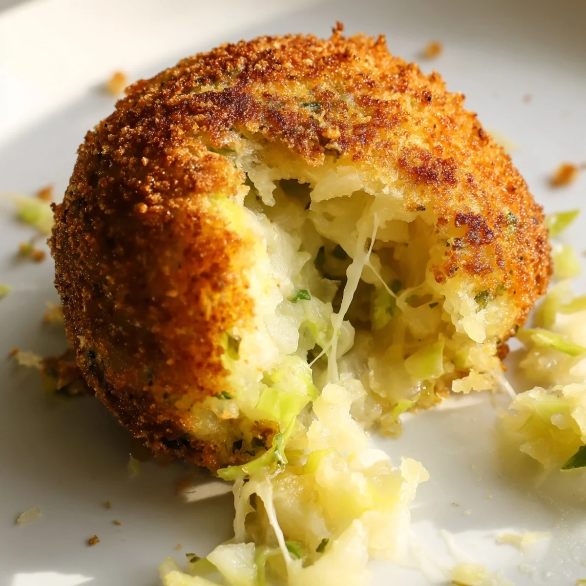 Bite-sized Cheesy Fried Colcannon Balls fried to golden perfection with steam rising from hot appetizer platter