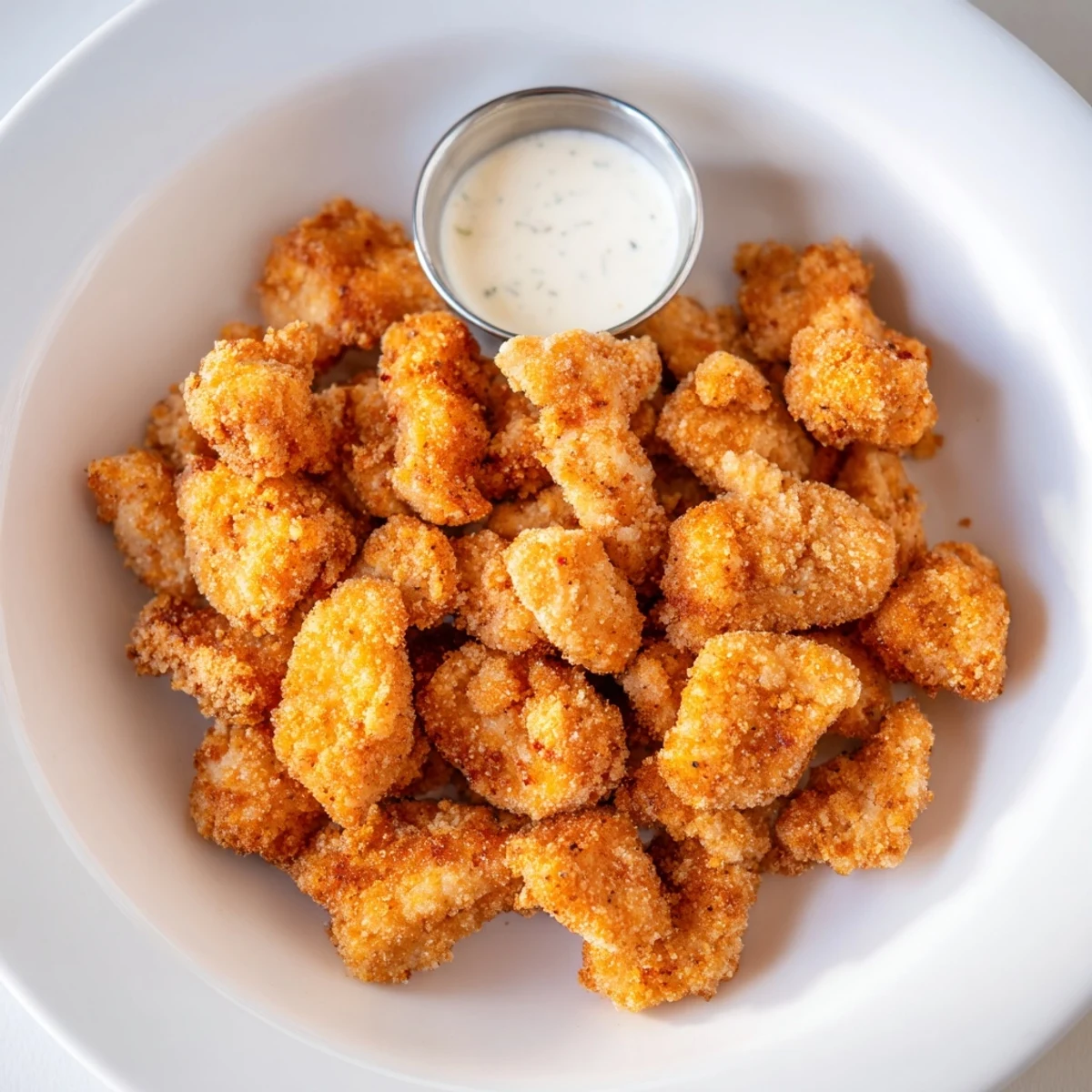 Hot, tender Chicken Bites fried to golden perfection, ideal for party snacking.