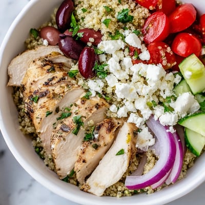Mediterranean Chicken Quinoa Bowl