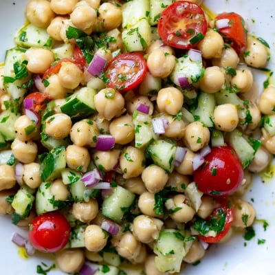 Chickpea Cucumber Salad Lemon